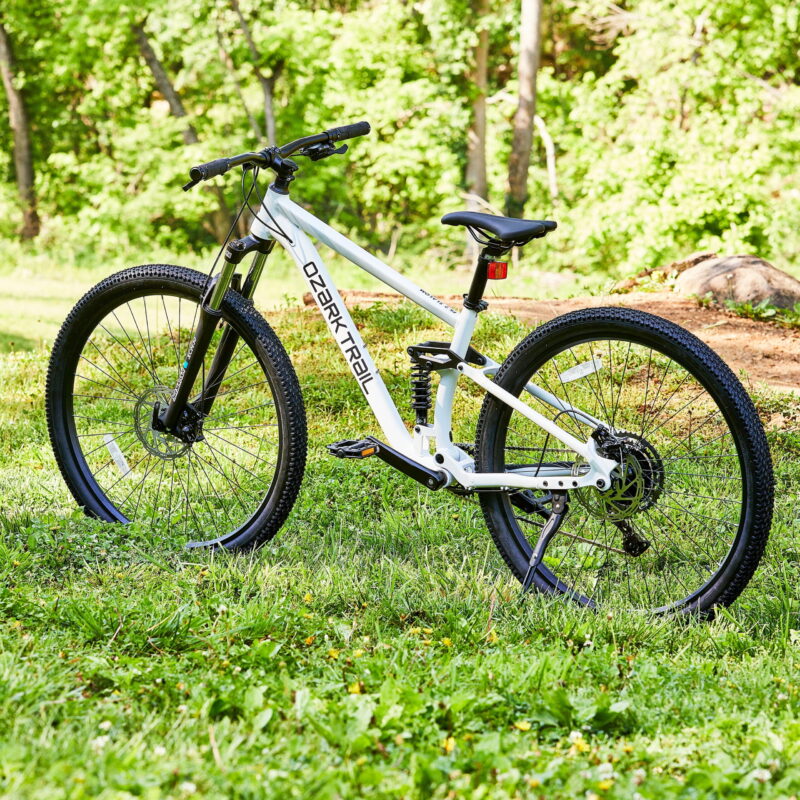 Ozark Trail FS.2 Slalom Full Suspension Mountain Bike, 29" Wheels, Small Frame, Fits Riders 5'1" - 5'5", Off-White, Adult - Image 2