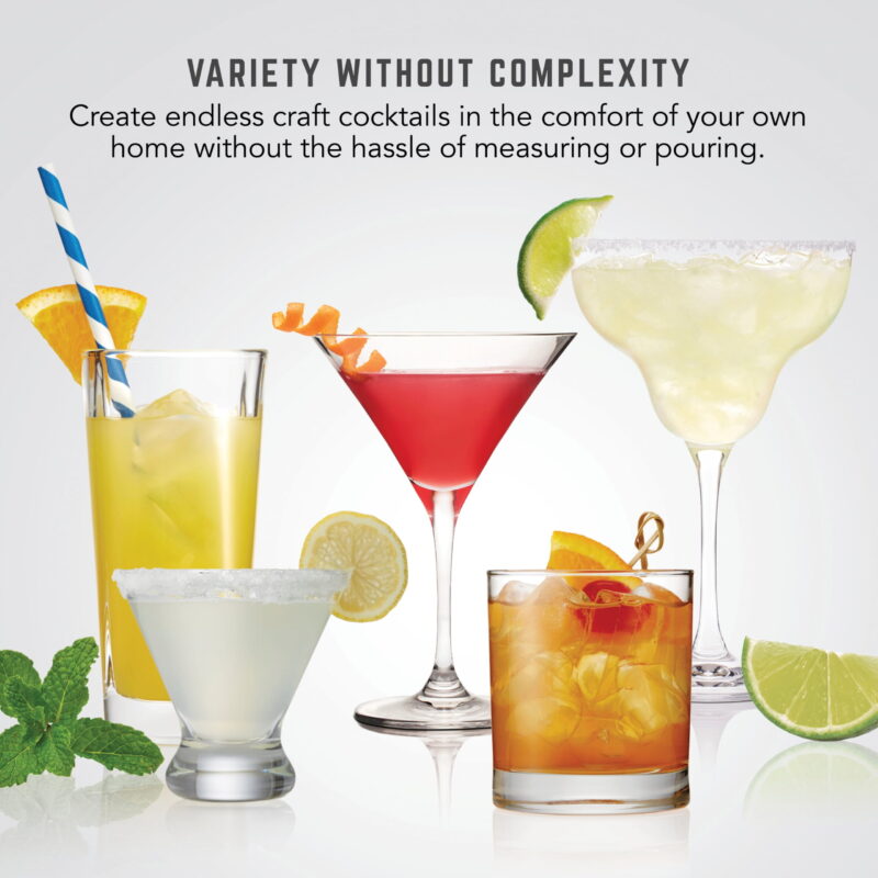 Bartesian Duet Cocktail Machine, 750 mL Glass Spirit Bottles, with LCD Display with Intuitive Controls - Image 3