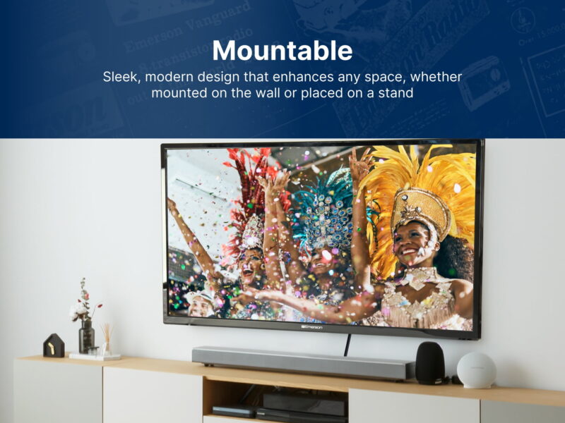 Emerson 32" 720P LED TV with Remote Control & TV Stand, ET-3200 - Image 4