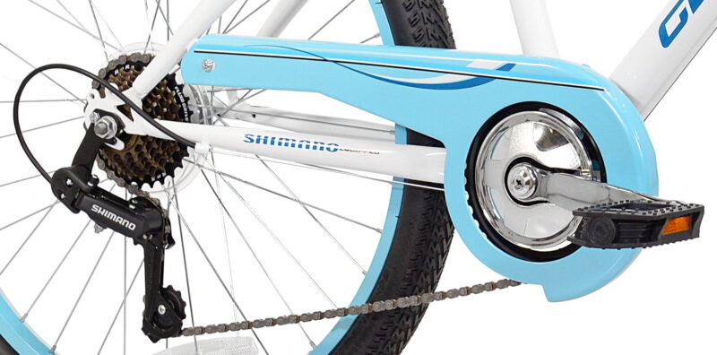 Kent 24" Glendale Tween/Adult Girl's Bike, White/Blue - Image 6