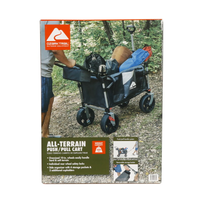 Ozark Trail All Terrain Foldable Push Pull Wagon, 48" Height - Image 2