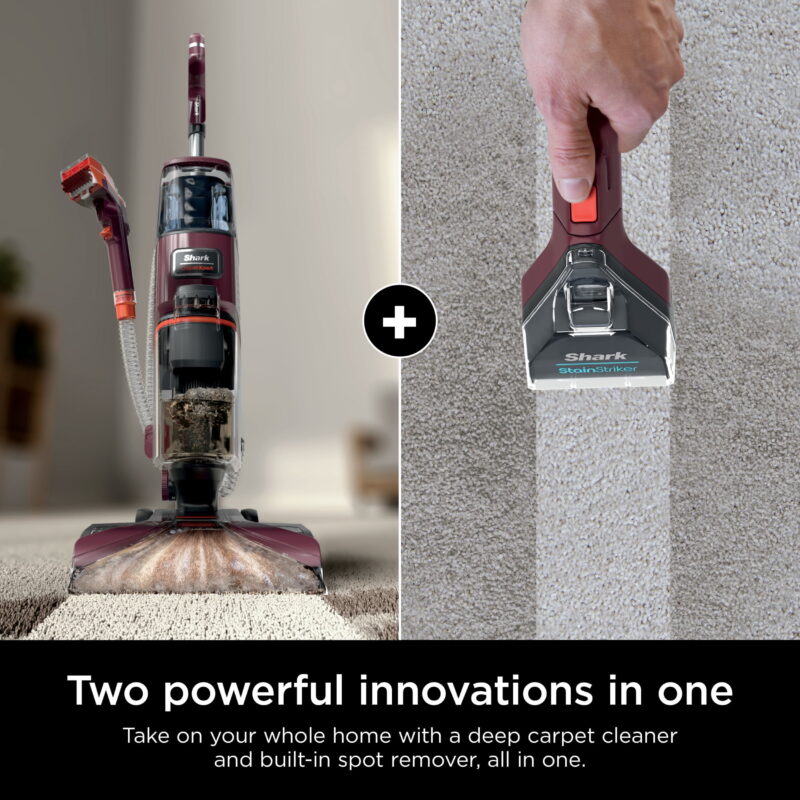 Shark CarpetXpert Upright Deep Carpet, Area Rug & Upholstery Cleaner with Built-in Spot & Stain Eliminator and 12 oz Deep Clean Pro Cleanser, EX150 - Image 2