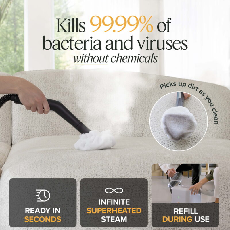 The NEAT PLUS™ Steam Cleaner by Dupray, with 1600w of Powerful Multi-Purpose Steam. Pure Cleaning. - Image 5
