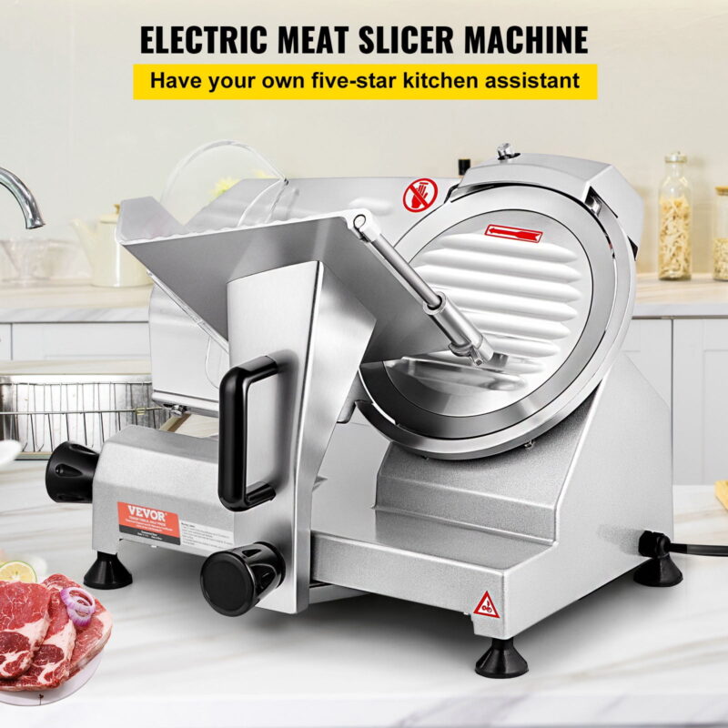 KFFKFF 200W 350-400RPM Commercial Electric Meat Slicer Deli Food Cutter 8in Blade - Image 6