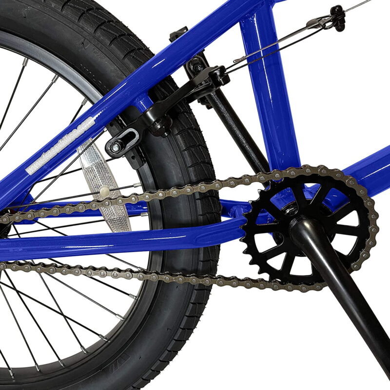 WonderWheels 20" BMX Steel Frame V-Brake One Piece Crank Alloy Rims 36H - Blue - Image 2