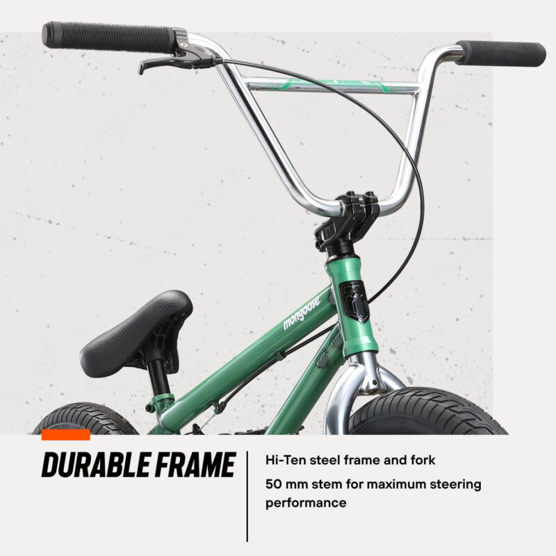 Mongoose Legion L60 Freestyle 20" BMX Bike, Child 8+, Green - Image 5