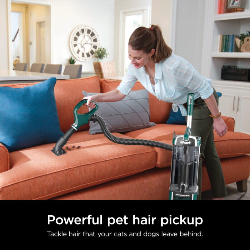 Shark Upright Vacuum, Navigator Swivel Pro Plus, Pet Friendly, Bagless, Powerful Suction, Hard Floor and Carpet, Large Dust Cup, Allergen Control, Swivel Steering, NV250, Green - Image 6