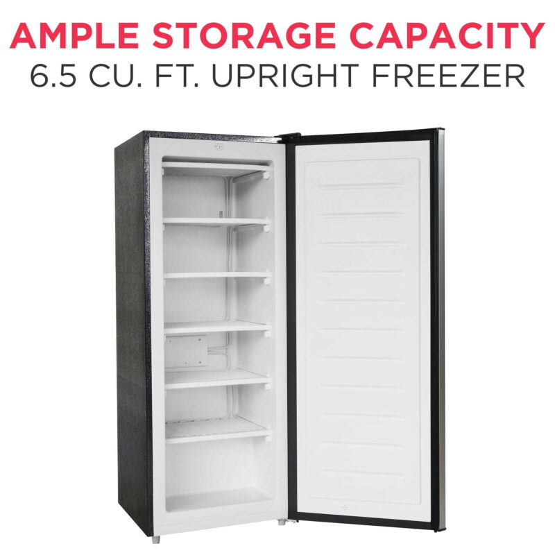 Frigidaire 6.5 Cu. ft. Upright Freezer, Platinum Silver, EFRF698 - Image 2