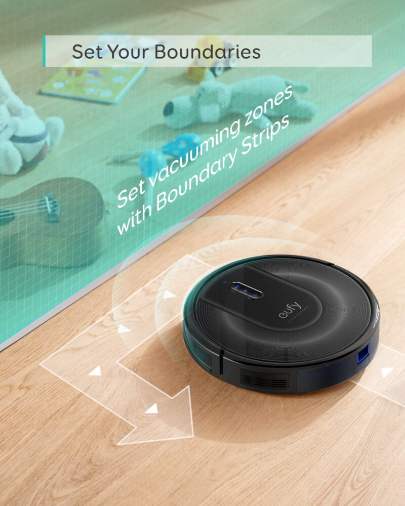 eufy RoboVac G30 Verge, Robot Vacuum with Home Mapping, 2000Pa Suction, Wi-Fi, Boundary Strips - Image 4