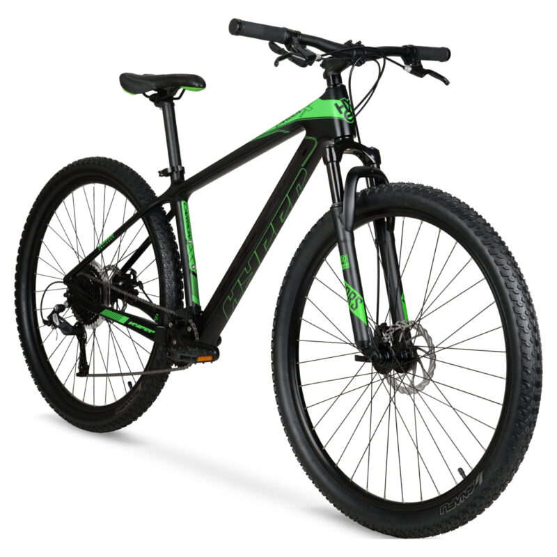 29" Hyper Carbon Fiber Mountain Bike, Black/Green, Adults Age 13+ - Image 6