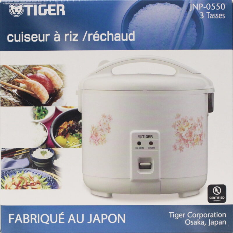 Tiger 3-Cup Electric Rice Cooker, White - Non Stick Inner Pan, Keep-Warm Function - Image 3