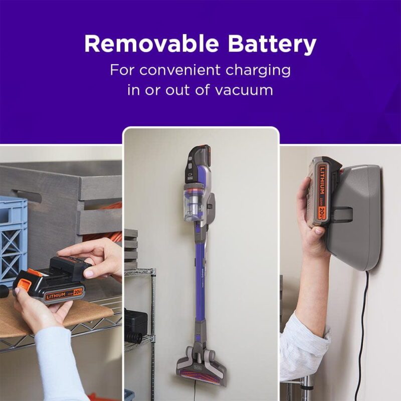 Black And Decker Powerseries Extreme 20V Max Cordless Pet Stick Vacuum - Image 3