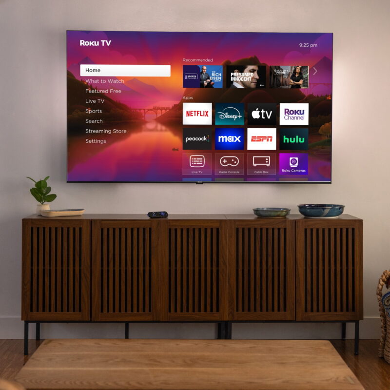 Roku Smart TV 2025 – 65-Inch Plus Series, 4K QLED Mini-LED TV – Roku TV with Enhanced Voice Remote - Image 5