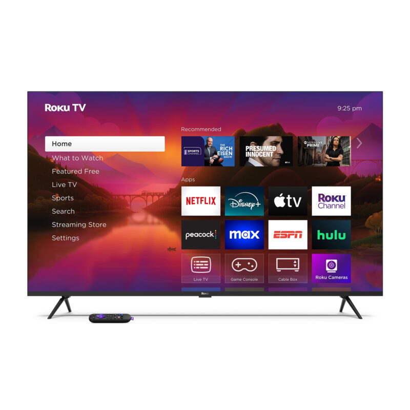Roku Smart TV 2025 – 55-Inch Plus Series, 4K QLED Mini-LED TV – Roku TV with Enhanced Voice Remote - Image 3
