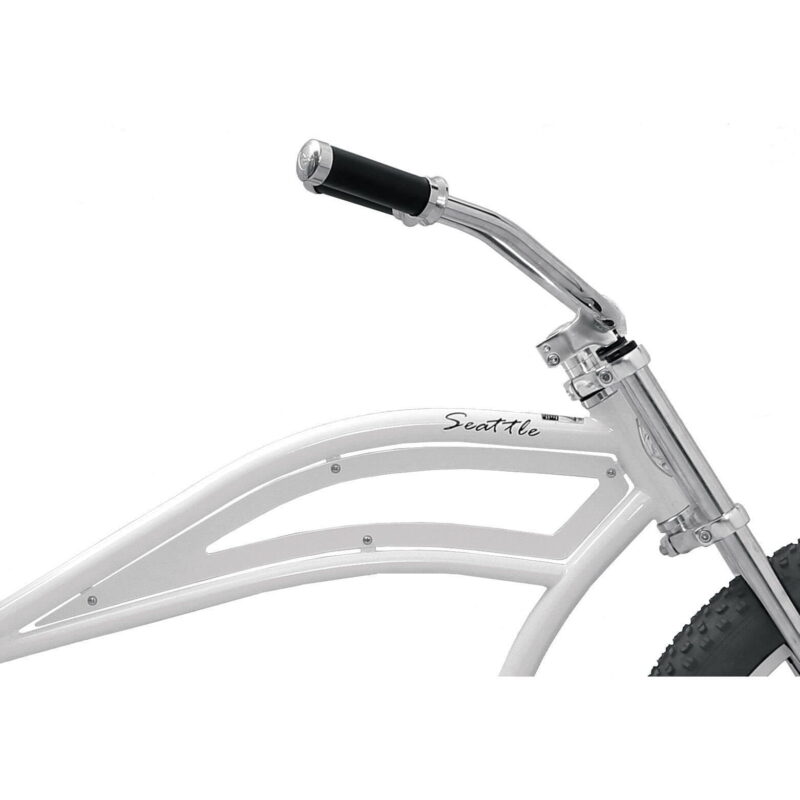 Micargi SEATTLE 26" Unisex Stretch Fat Tire Cruiser-White - Image 3