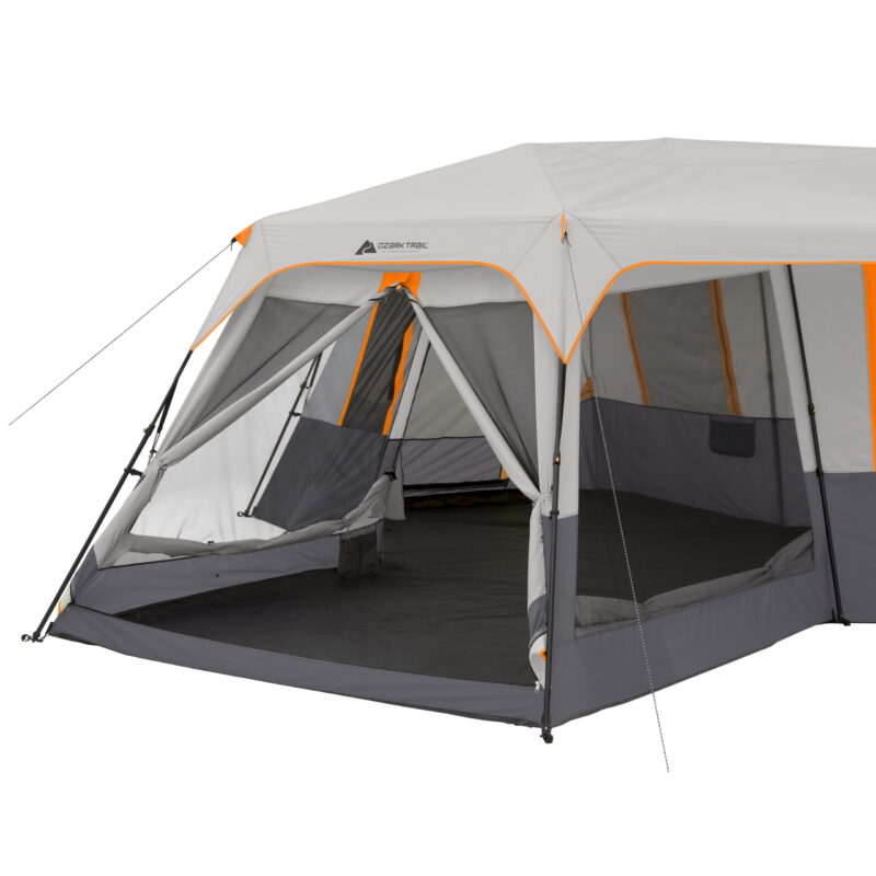 Ozark Trail 20' x 18' 12-Person 3-Room Instant Cabin Tent with Screen Room, 56.5 lbs - Image 3