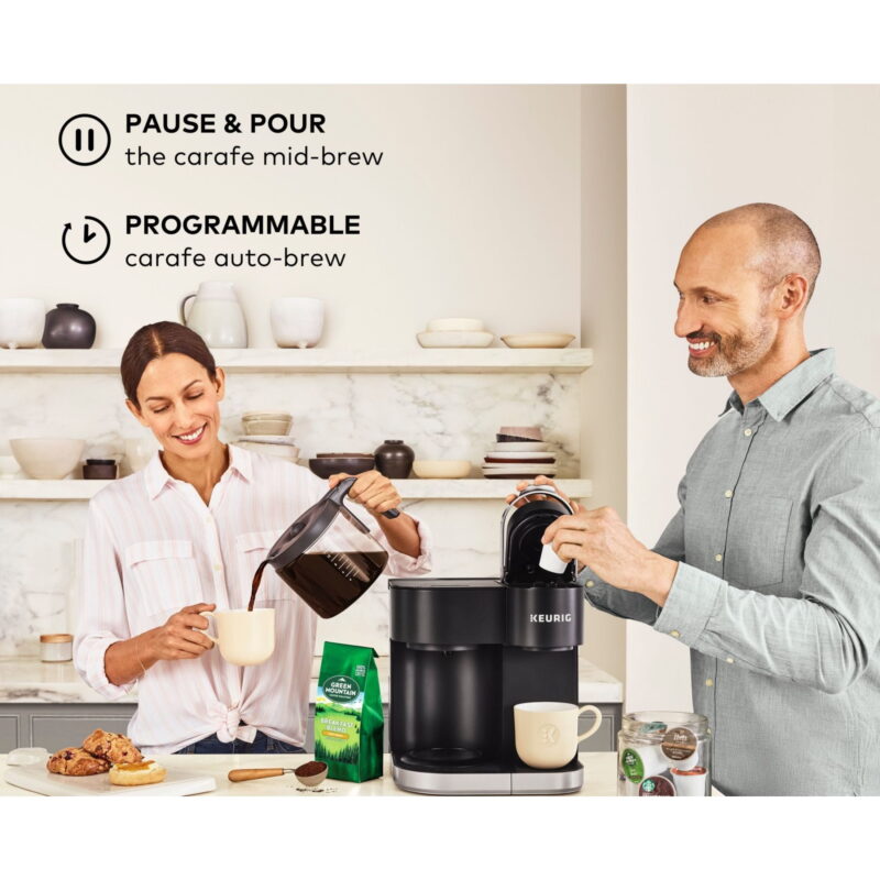 Keurig K-Duo Single Serve K-Cup Pod & Carafe Coffee Maker, Black - Image 6