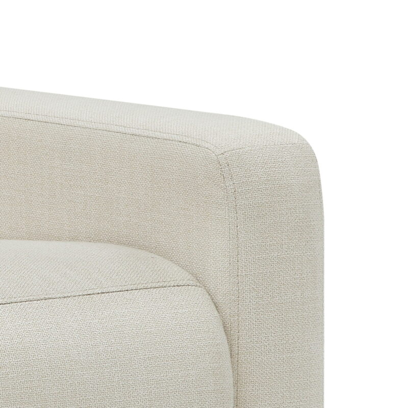 Better Homes & Gardens Modern Farmhouse Glider Recliner, Cream Linen - Image 7