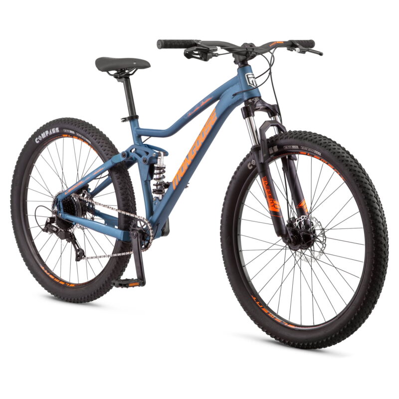 Mongoose Ledge X1 Mountain Bike, 27.5-in. Wheels, Adults Ages 14+, 7 Speeds, Teal - Image 2