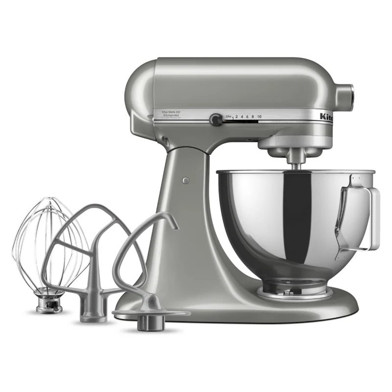 KitchenAid Deluxe 4.5 Stand Mixer, Contour Silver - Image 5