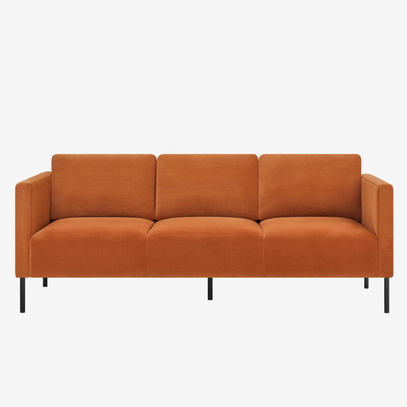 Better Homes & Gardens Wyatt Velvet Sofa, Copper Pipe - Image 7
