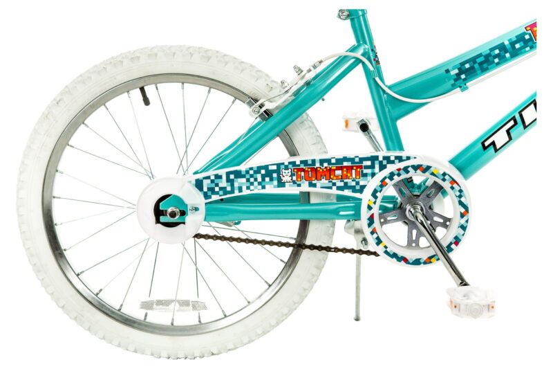Titan 20 In. Tomcat Girls BMX Bike with Pads, Teal Blue - Image 5