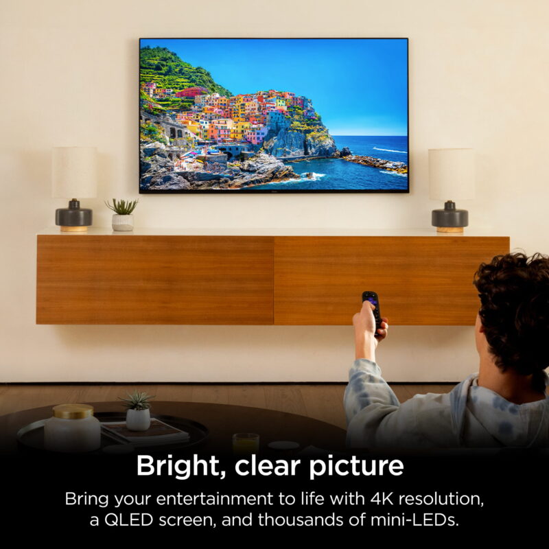 Roku 65-Inch Pro Series 4K QLED Smart Roku TV with Backlit Roku Voice Remote Pro, Dolby Vision IQ, 120Hz Refresh Rate - Image 4