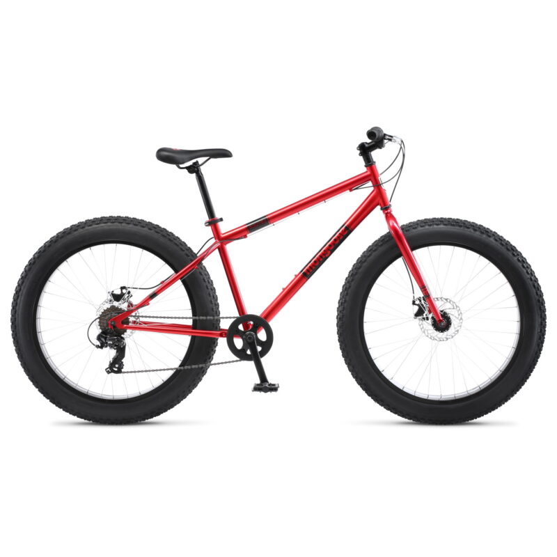 Mongoose Dolomite Adult Fat Tire Mountain Bike, 26-Inch Wheel, Red - Image 3