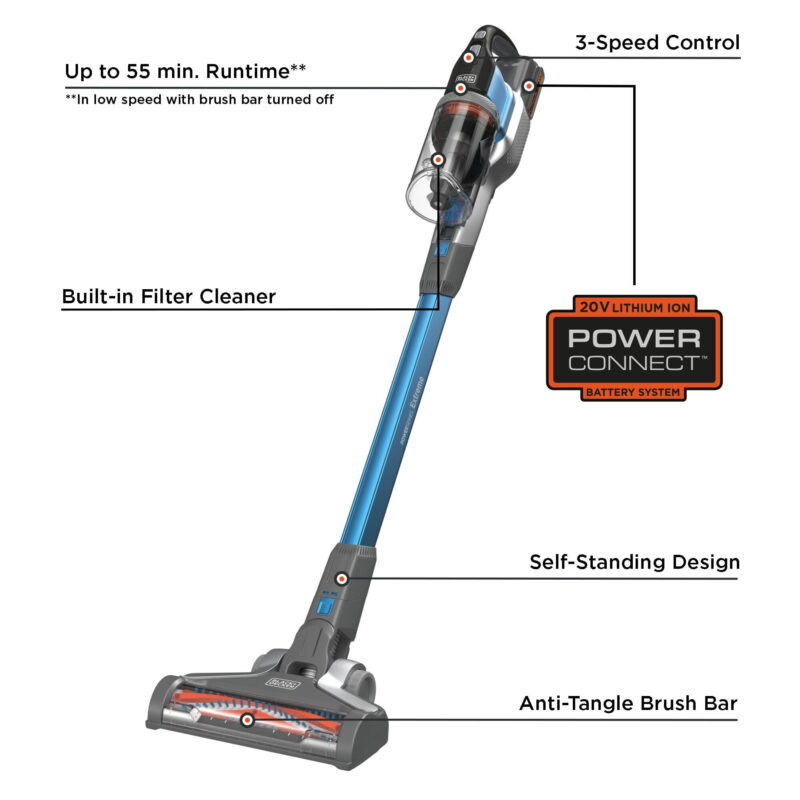 BLACK+DECKER POWERSERIES Extreme Cordless Stick Vacuum Cleaner, BSV2020G - Image 2