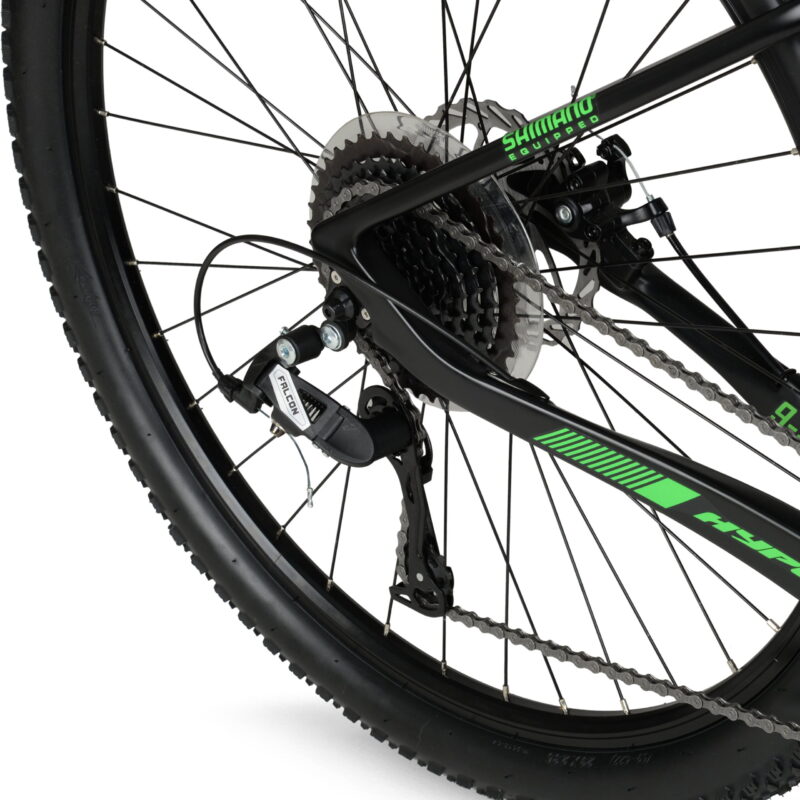 29" Hyper Carbon Fiber Mountain Bike, Black/Green, Adults Age 13+ - Image 7