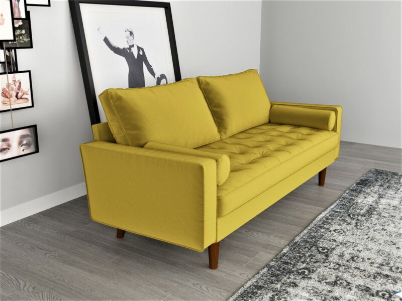 US Pride Furniture Mac Sofa, Golden Rod - Image 2