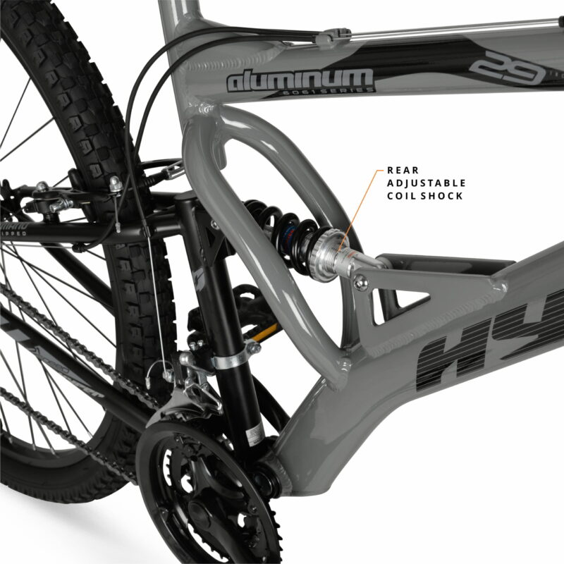 Hyper Bicycles 29" Men's Havoc Mountain Bike, Gray - Image 5