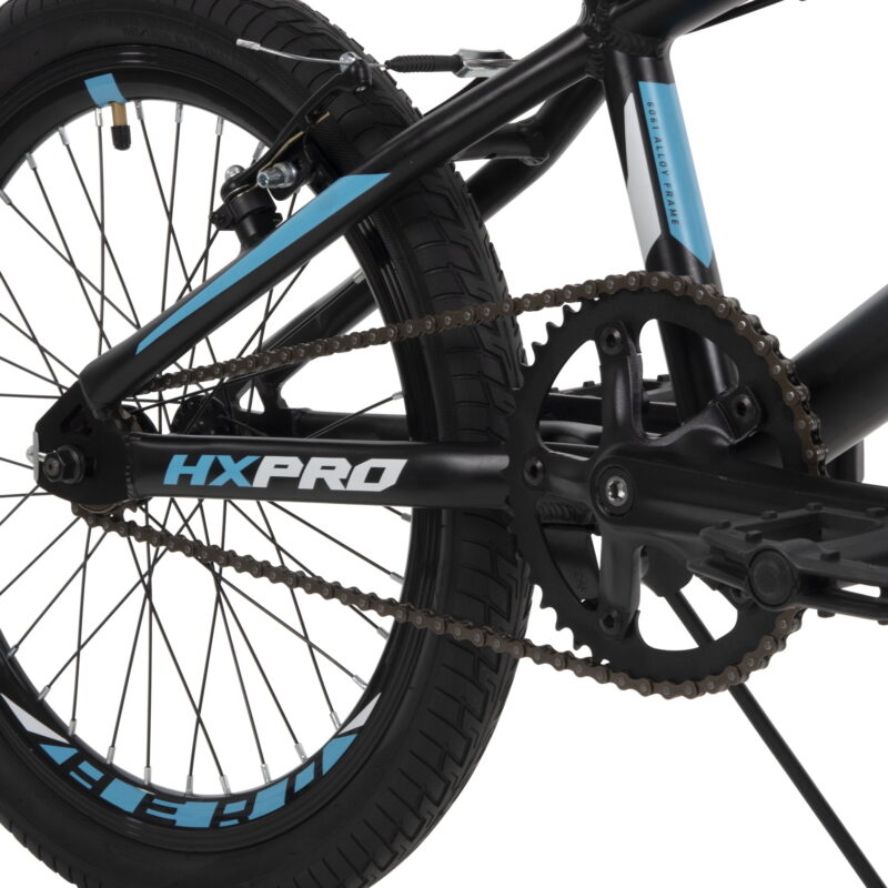 Huffy HX Pro BMX Bike, 20" Wheels, Aluminum Frame, Ages 7+, Black/Teal - Image 6