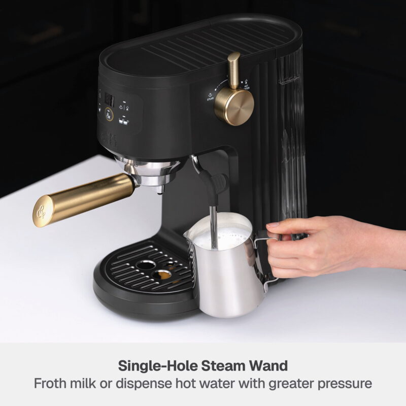 Thyme & Table Barista Mini Espresso Machine, Slate Grey - Image 5