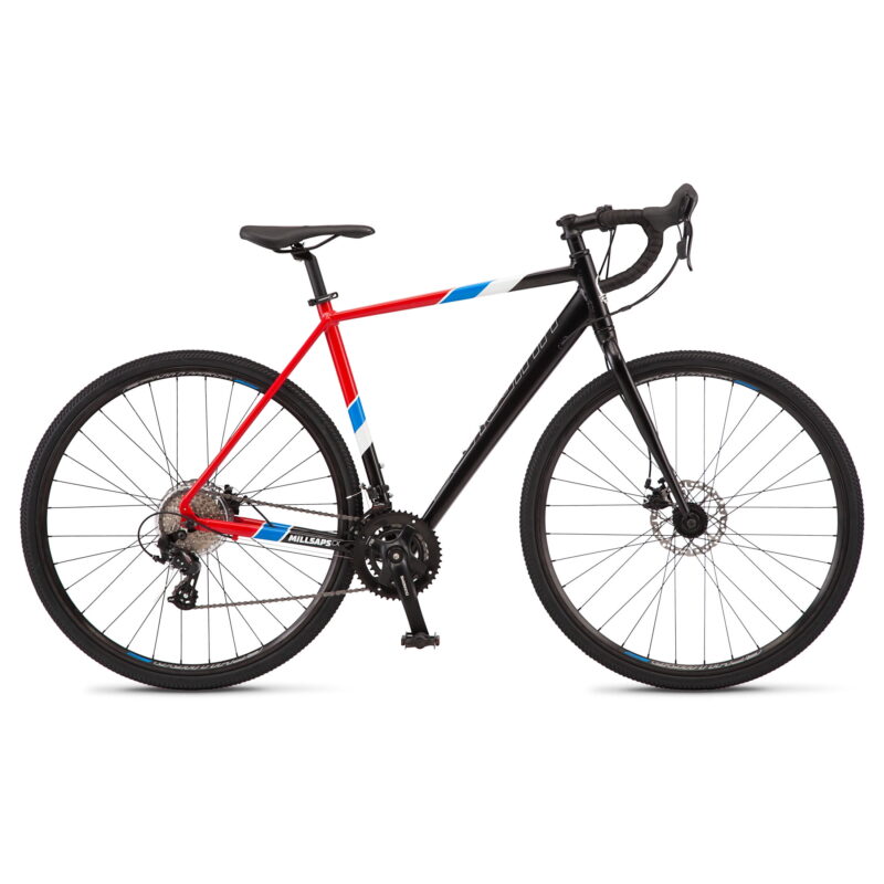 Schwinn Millsaps Men's/Women's, 700c Wheels, Road Bike, 14 Speeds, Black / Red, Cyclocross
