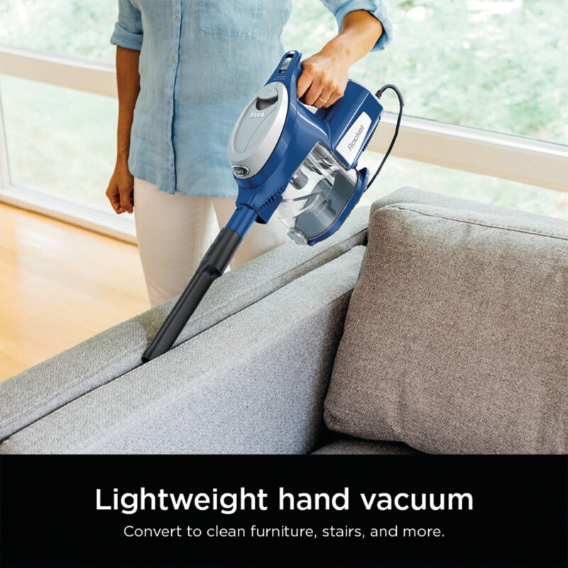 Shark Rocket Ultra-Light Corded Stick Vacuum Cleaner, Blue – Lightweight, Bagless, for Carpet & Hard Floors - Image 6