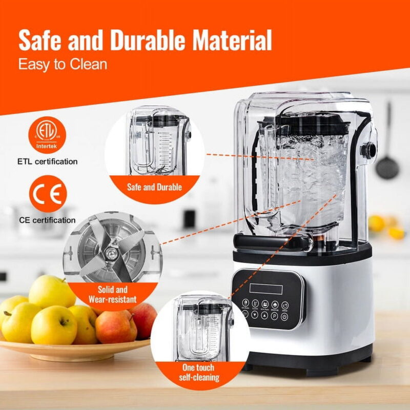 KFFKFF  68oz Professional Blender with Shield  Auto Blending Smoothie Blender High-Speed ​​Blenders Countertop Blenders BPA-Free, Auto-smart Tech & Speed ​​Control Juice Blender Set - Image 3