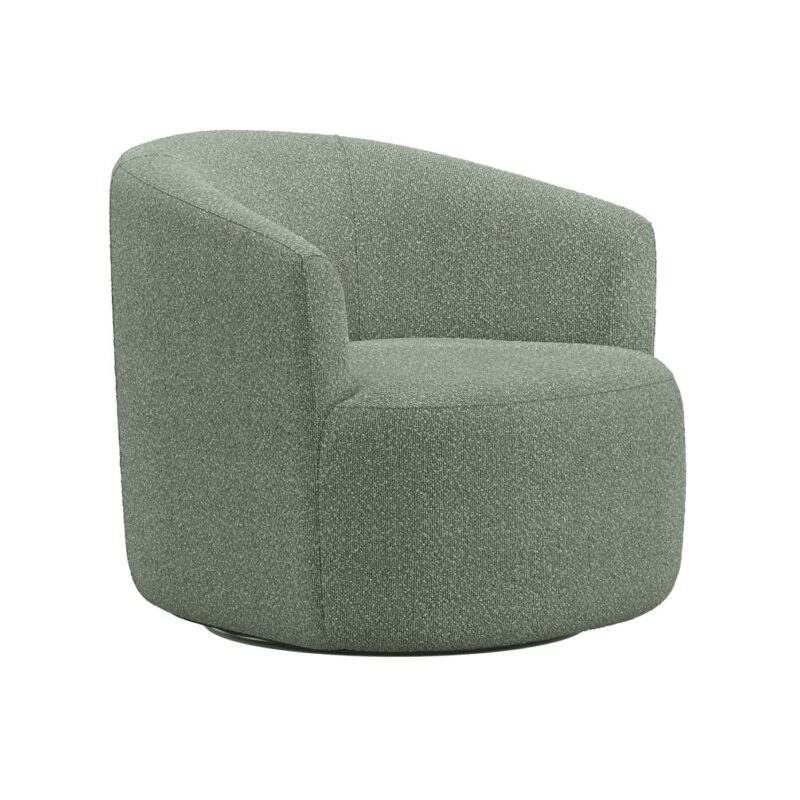 Mainstays Boucle Swivel Accent Chair, Olive - Image 4