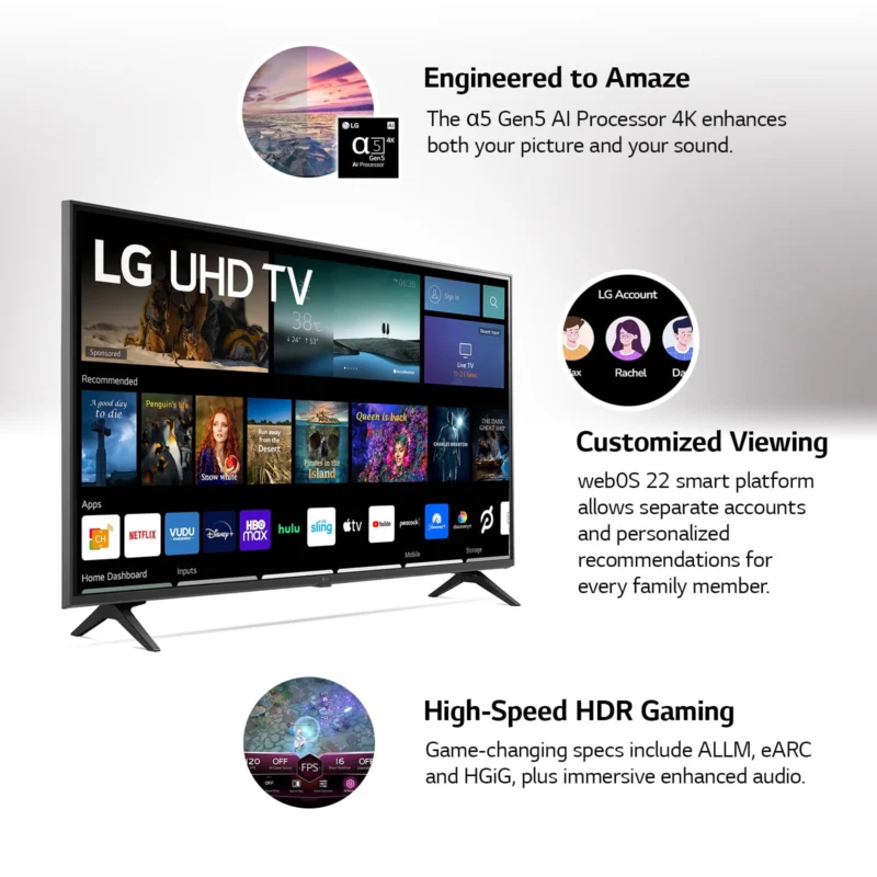 LG 70” 4K UHD webOS Smart TV - Image 4
