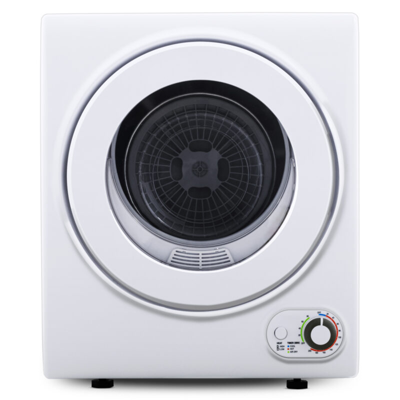 EUHOMY 1.5 Cu.Ft Portable Clothes Dryer 850W Front Load with 200 Minute Timer for Apartment Home DOE Certified, White - Image 2