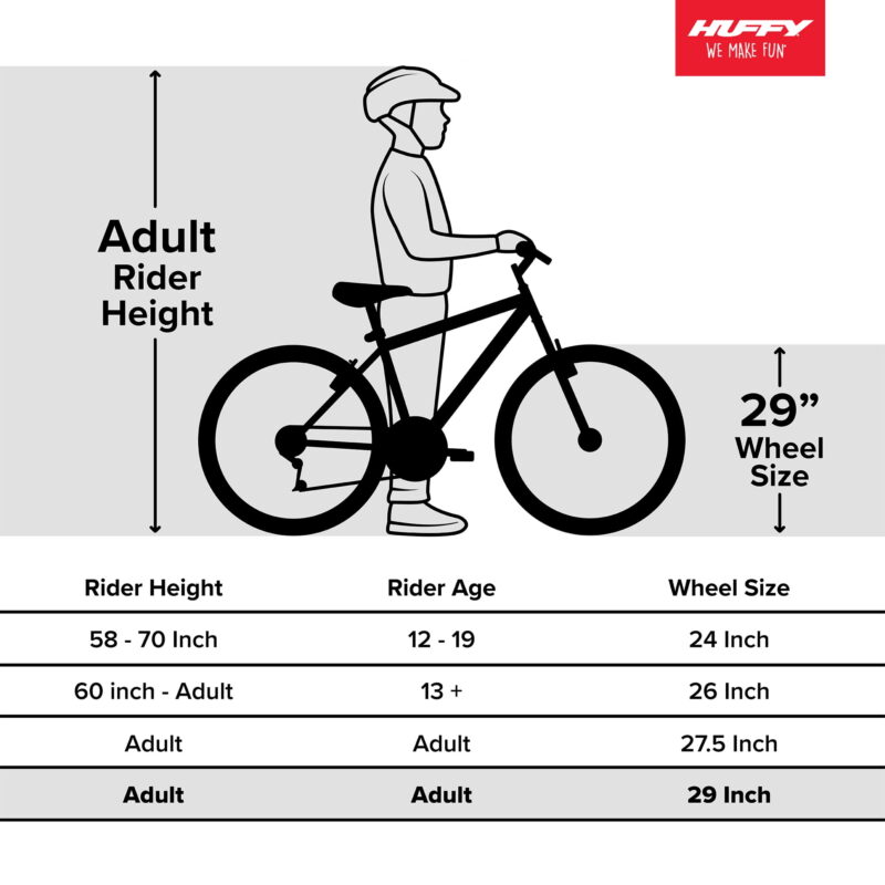 Huffy 29" Rock Creek Mountain Bike, Fits Riders 5'0"+, Blue, Adult, Women's - Image 6