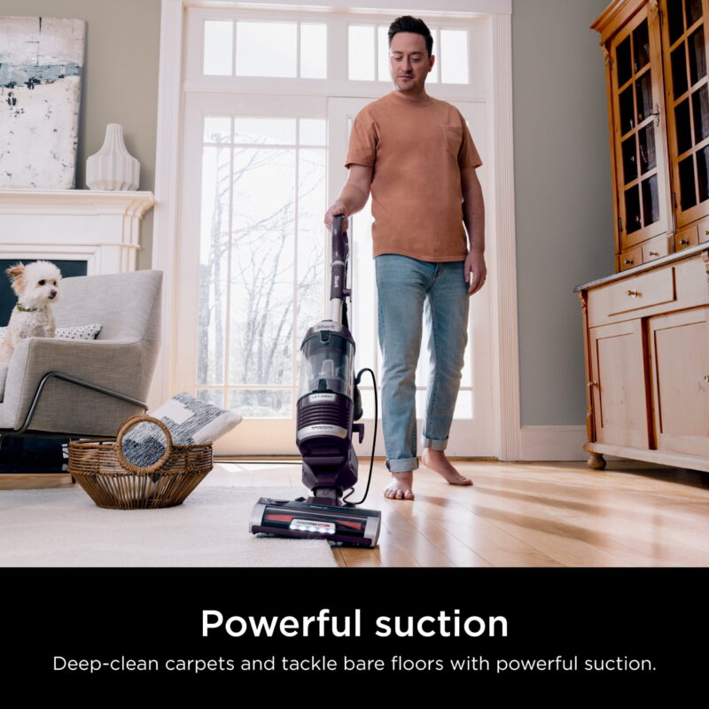 Shark Upright Vacuum, Lift-Away, Pet Friendly, Bagless, PowerFins HairPro & Odor Neutralizer Technology, Hard Floor and Carpet, Self Cleaning Brushroll, Anti Allergen &Swivel Steering , ZD550, Purple - Image 6