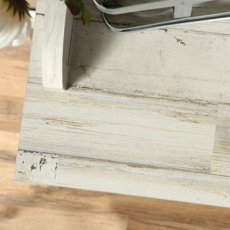 Sauder Barrister Lane 10-Cube Bookcase, White Plank Finish - Image 7