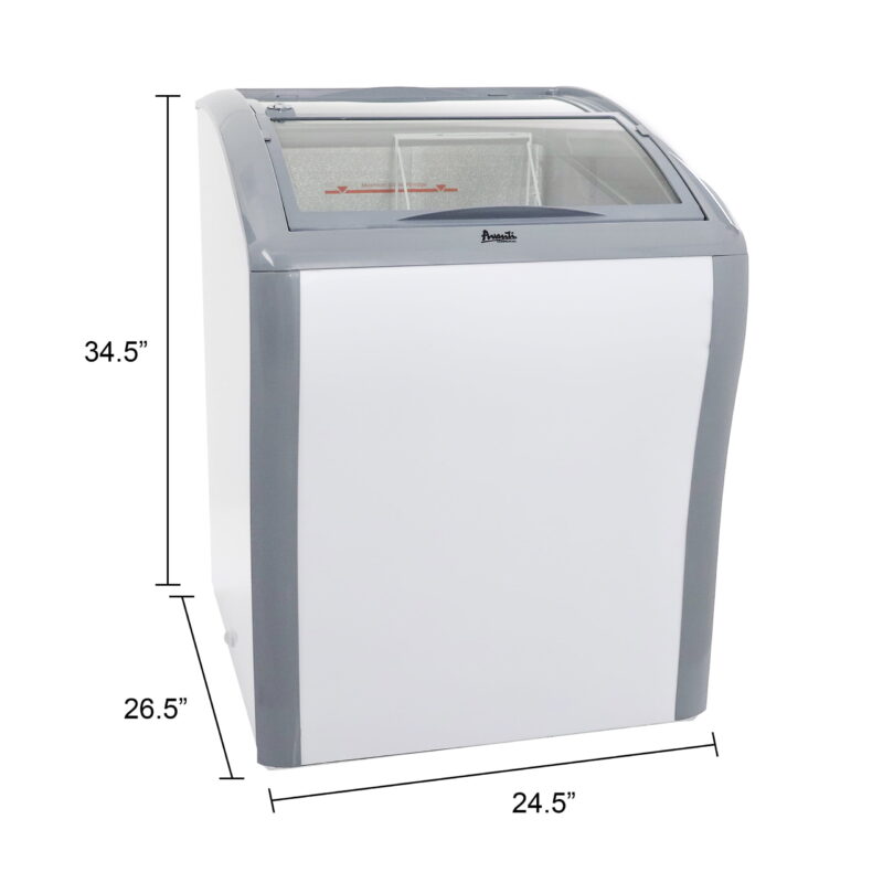 Avanti 4.2 cu ft 1-Glass Door Top-Freezer Refrigerator, Metal - Image 5