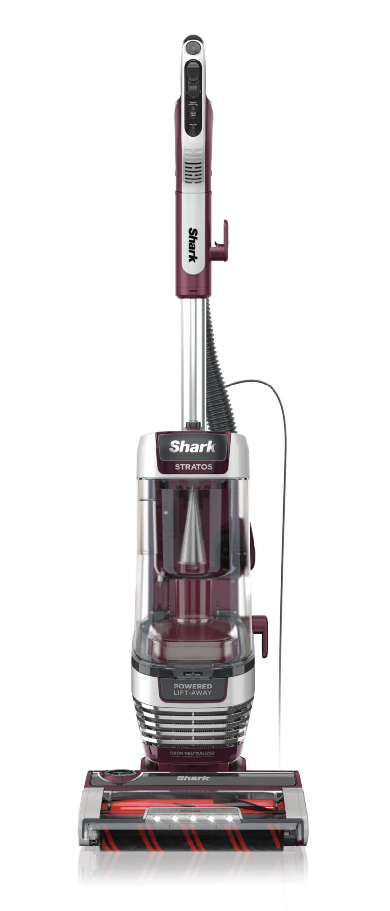 Shark Upright Vacuum, Stratos, Pet Friendly, Bagless, Ultra Powerful Suction, Hard Floor and Carpet, DuoClean PowerFins HairPro, Self-Cleaning Brushroll, Odor Neutralizer Technology, AZ3000, Burgandy - Image 5