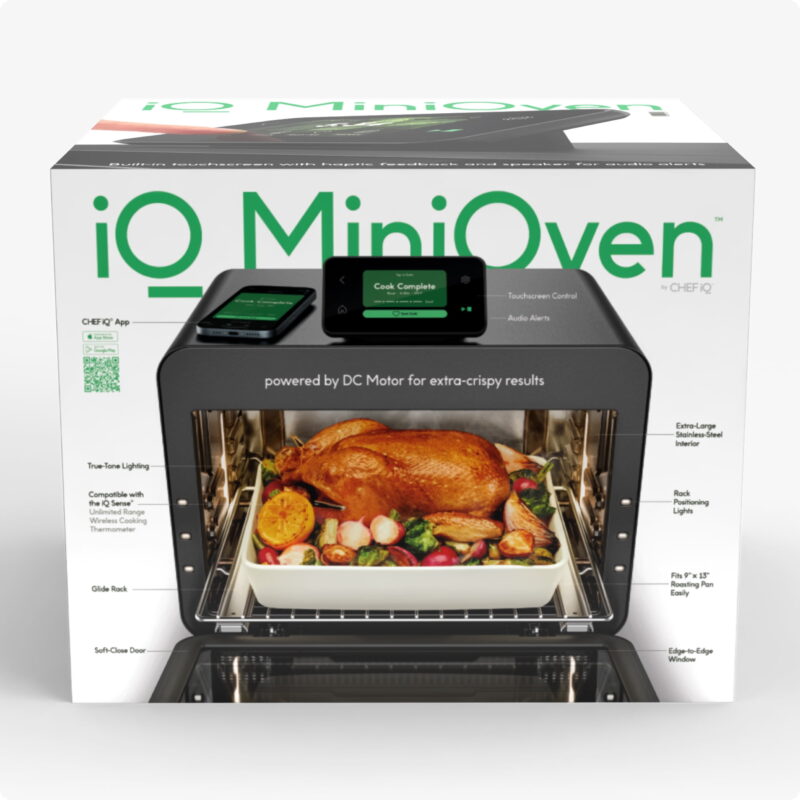 CHEF iQ MiniOven 25-Quart Countertop Oven with Touchscreen Controls - Black - Image 7