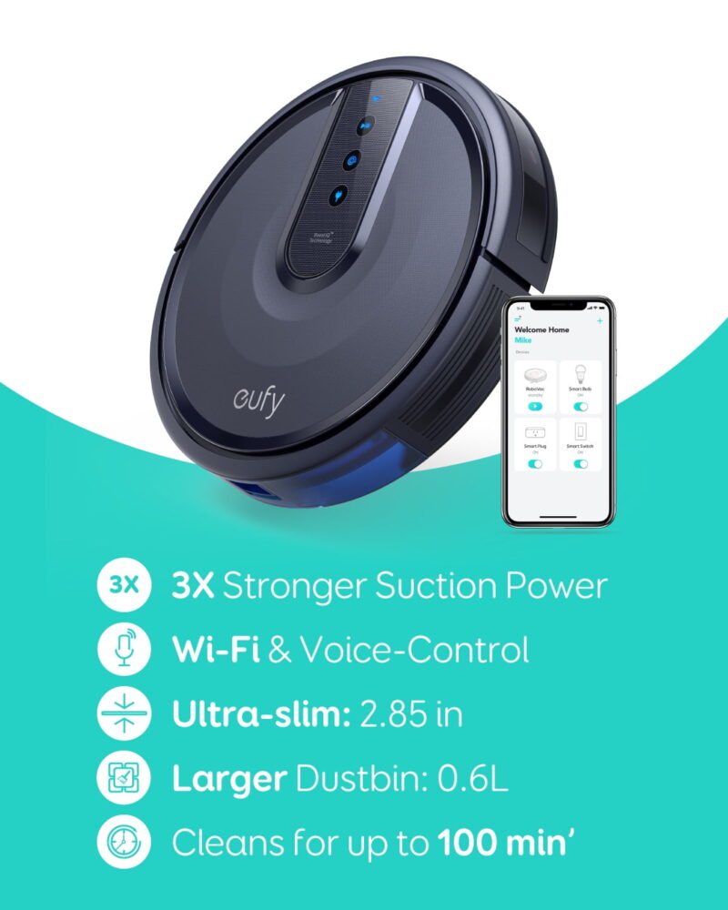 Anker eufy 25C Wi-Fi Connected Robot Vacuum, Great for Picking up Pet Hairs, Quiet, Slim - Image 5