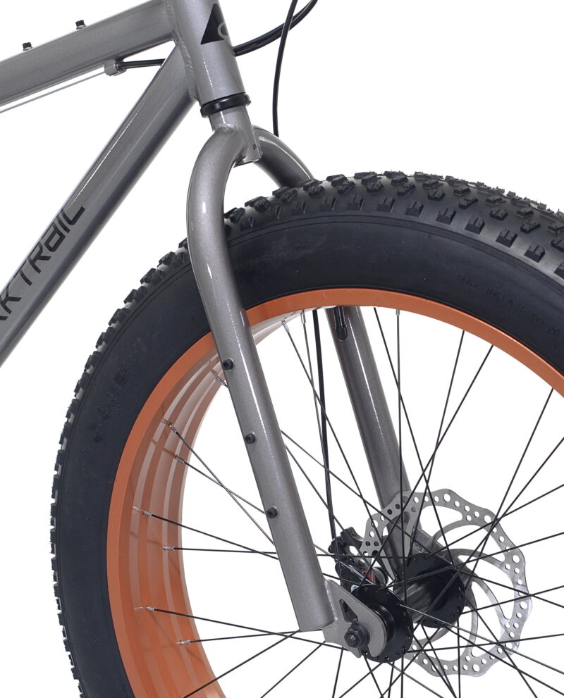 Ozark Trail Fat Tire Bike, 26" Wheels, Fits Teen & Adult Riders 5'2"-5'10", Unisex, Gray - Image 3