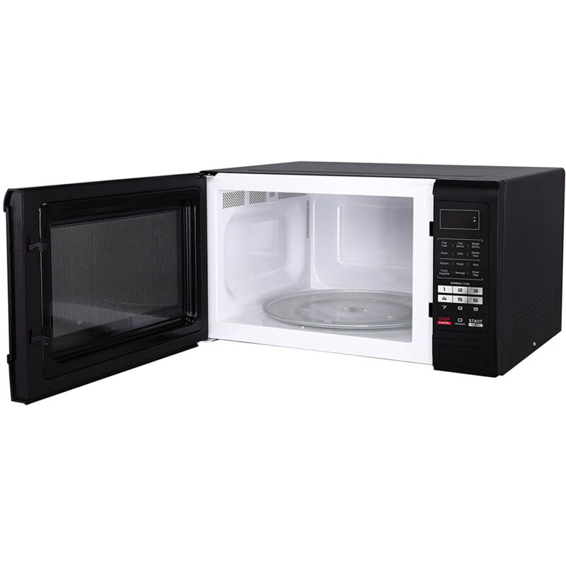 Magic Chef 1.6 Cu. ft. 1100W Countertop Microwave Oven with Push-Button Door in Black, New - Image 2
