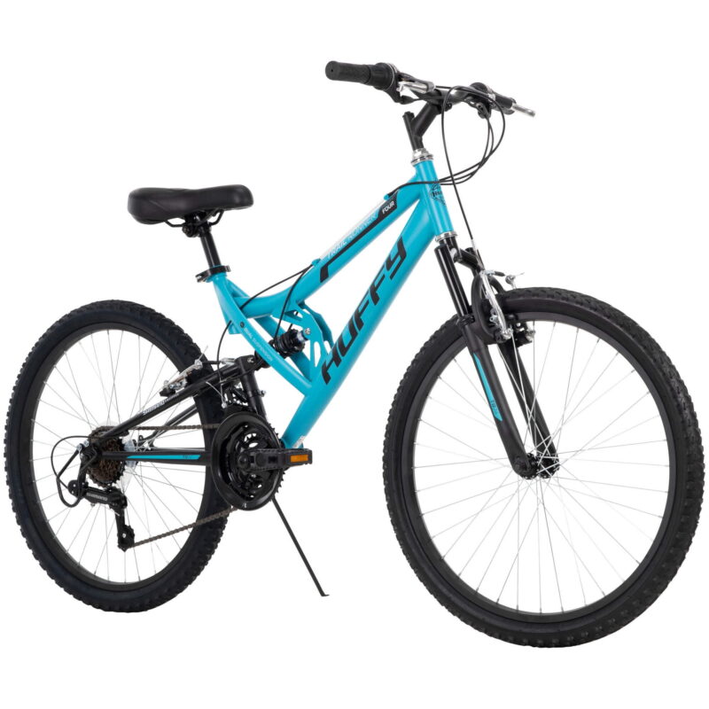 Huffy 24" Trail Runner Mountain Bike, Fits Riders 4'8" - 5'8", Teal, Adult, Women's - Image 2